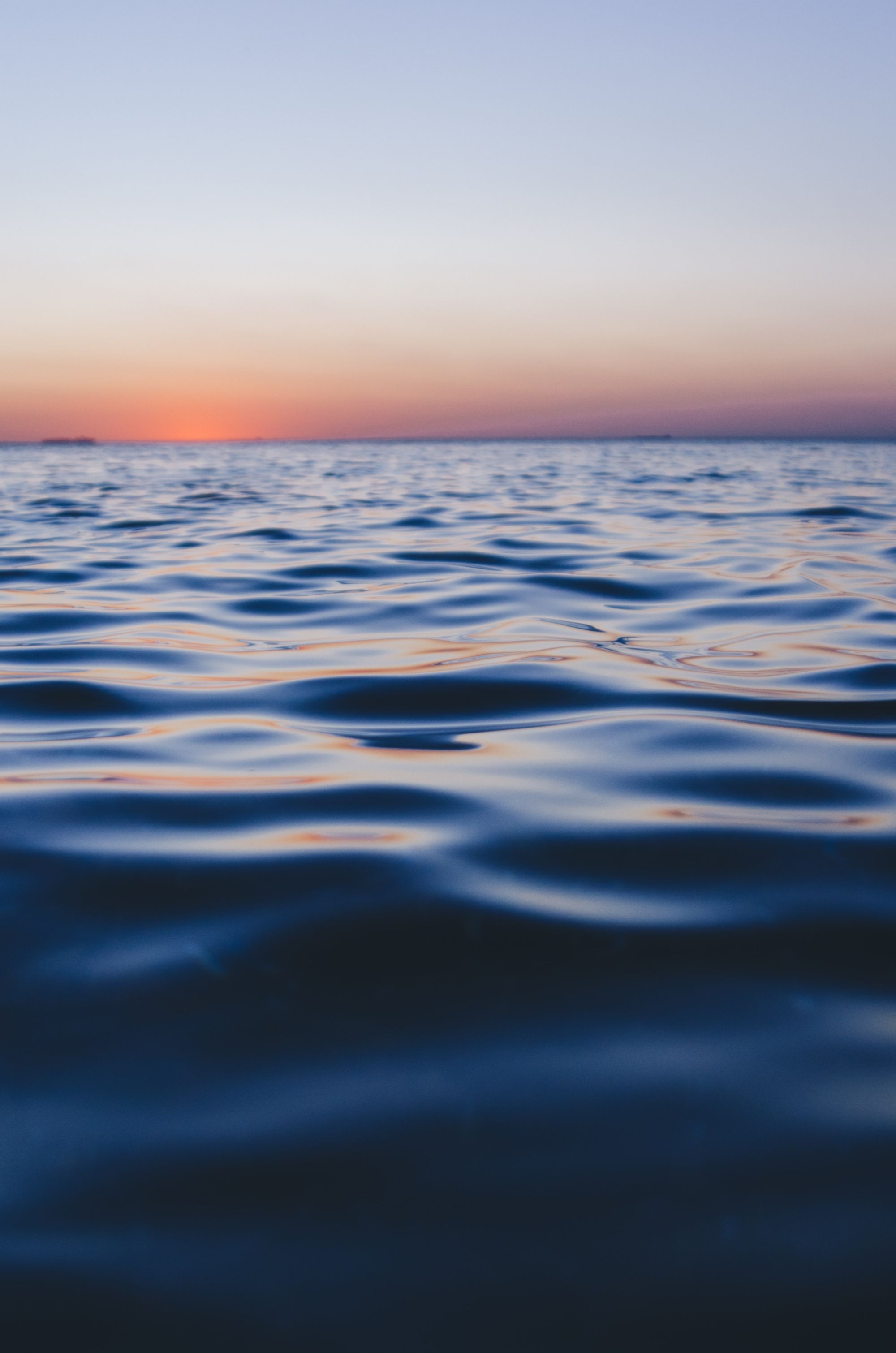 calm ocean at sunset